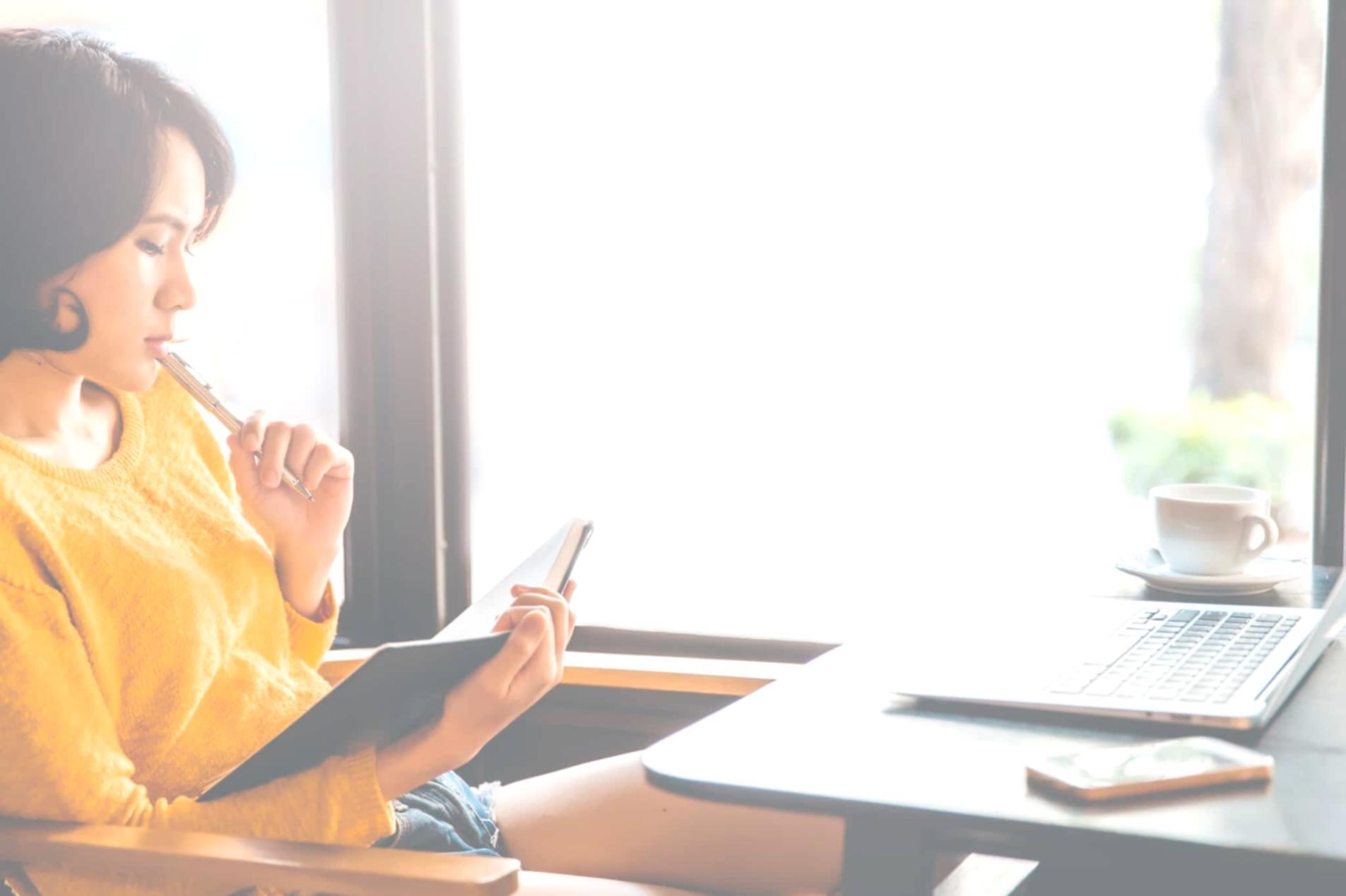 Financial discussion setting with documents and negotiation materials